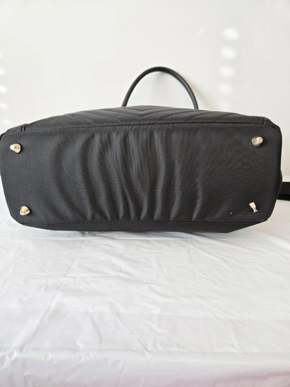 Reaction Kenneth Cole Black Laptop Bag Work Tote Briefcase Shoulder Strap Unisex